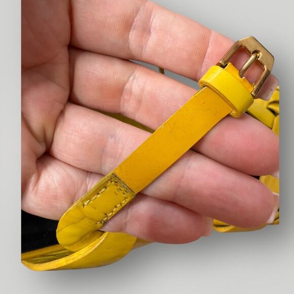 YSL, SAINT LAURENT TRIBUTE LEATHER PLATFORM HEEL SANDALS  Size 42 - Picture 14 of 16